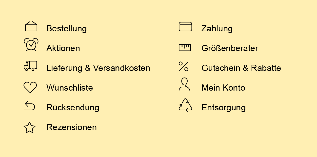 Webicons im UX-Design: Service-Icons