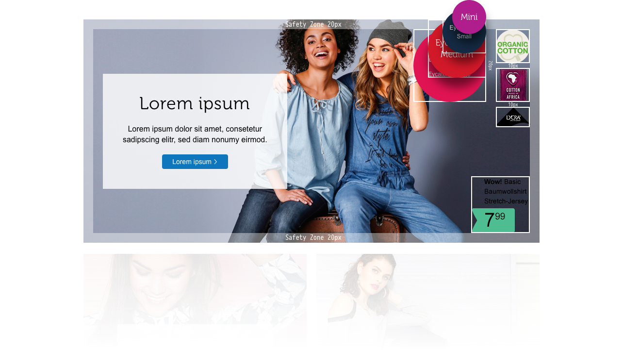 H2D2 - E-Commerce - bonprix Design-System für Teaser - Herausforderungen