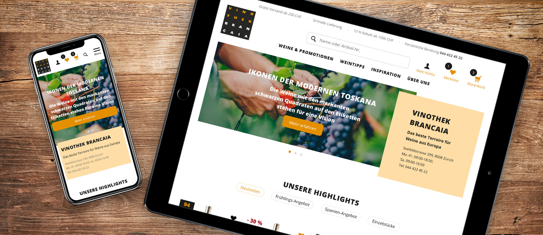 Weinshop Relaunch - das neue Design