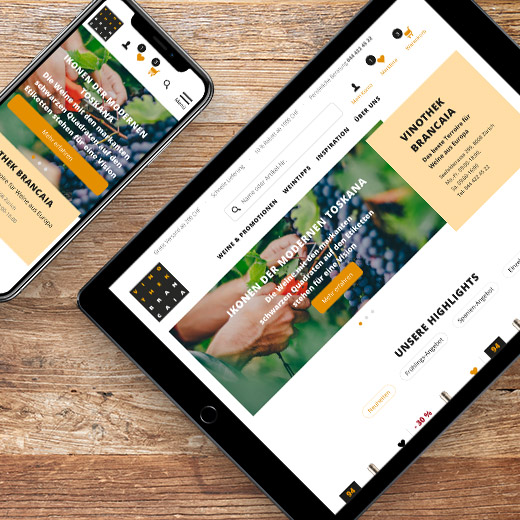 Weinshop Relaunch - Vorher-nachher-Vergleich