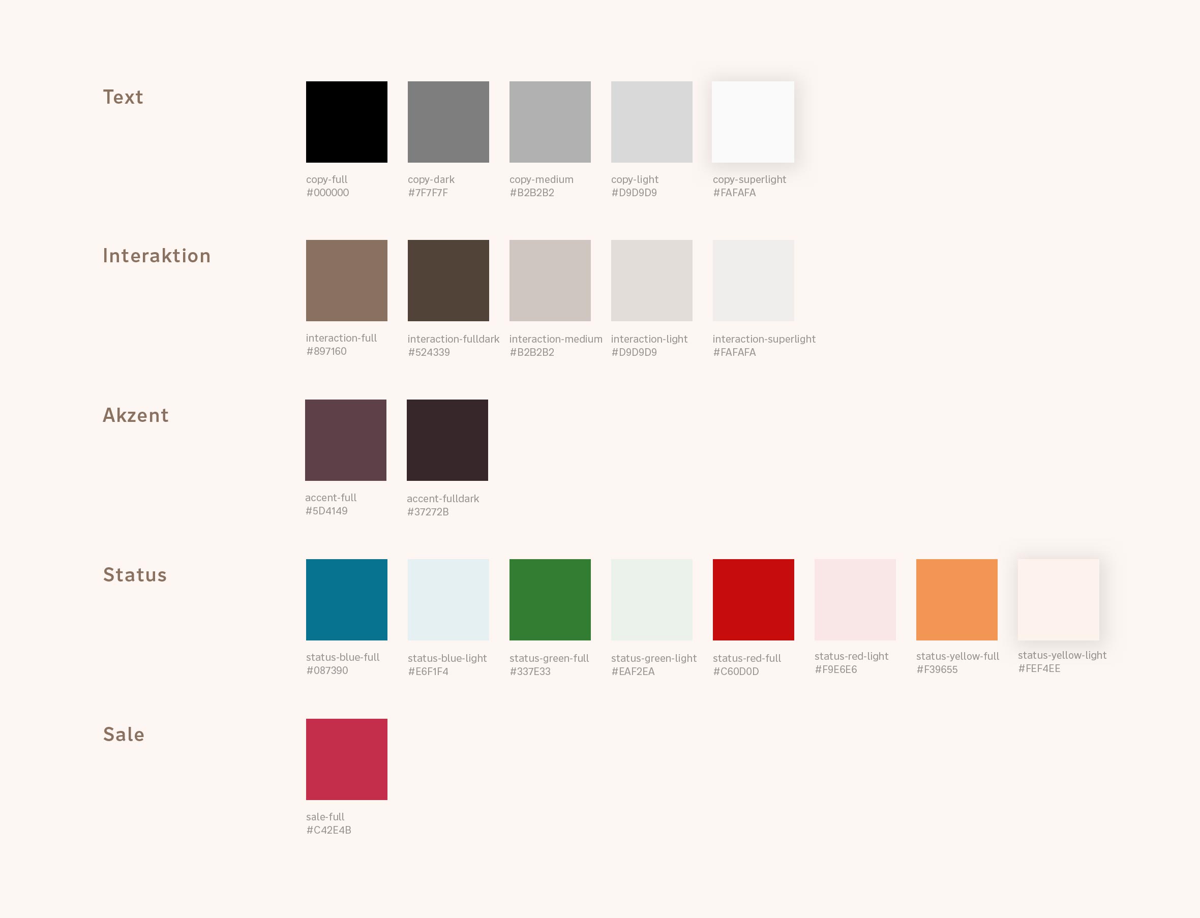 MONA Designsystem: das Farbsystem