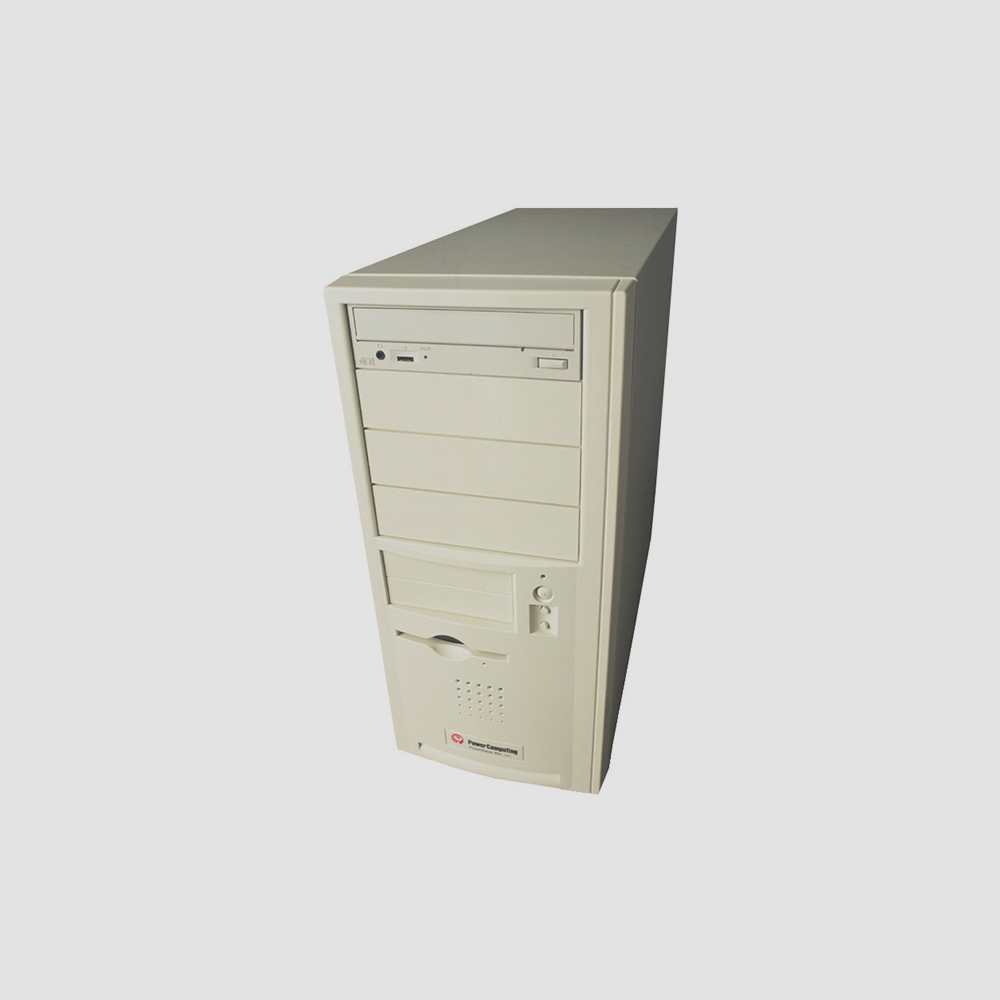 Abbildung zeigt das Computergehäuse eines generischen PCs aus den 90ern