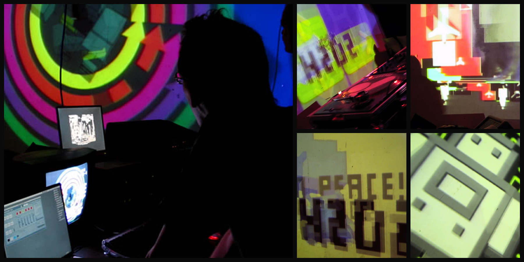 PixRecorder als VJ-Tool im Einsatz bei einer Clubnacht des Labels „Basswerk“ in Köln im Jahr 2002